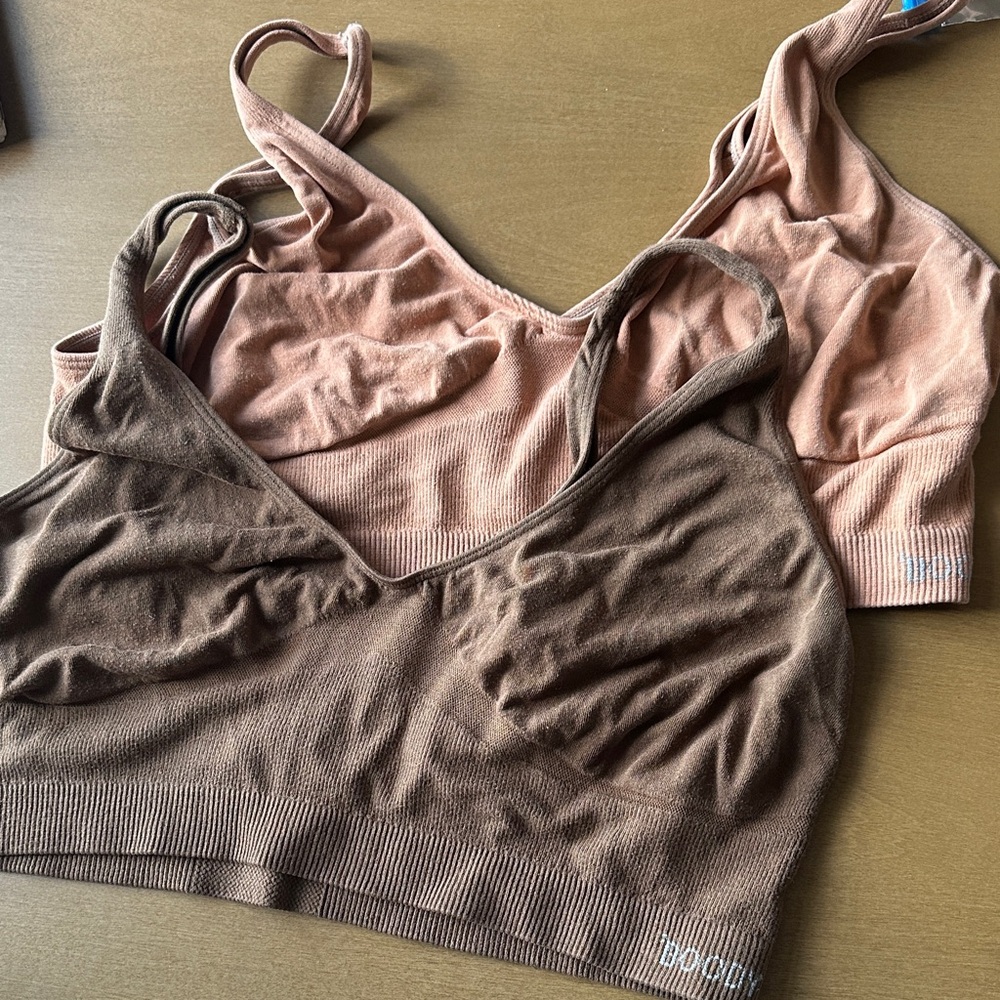 BOODY Women's Dual-Tone Bralette Set - Brown and Tan